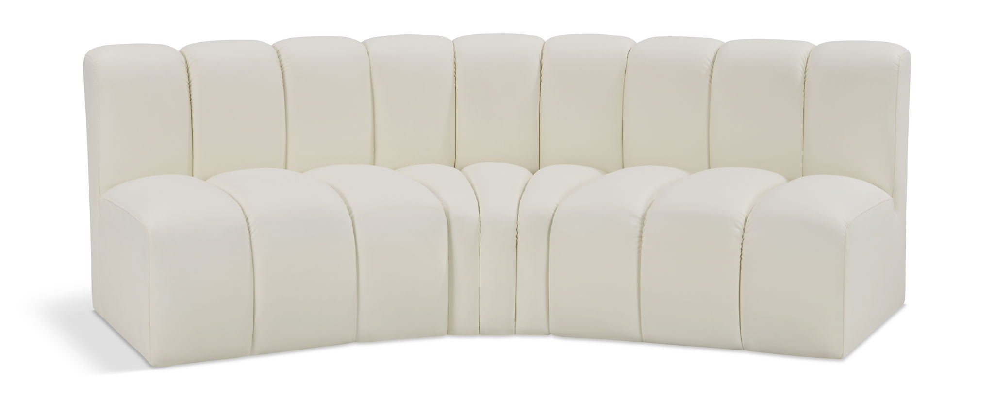 Arc - Faux Leather 3 Piece Modular Corner Sofa
