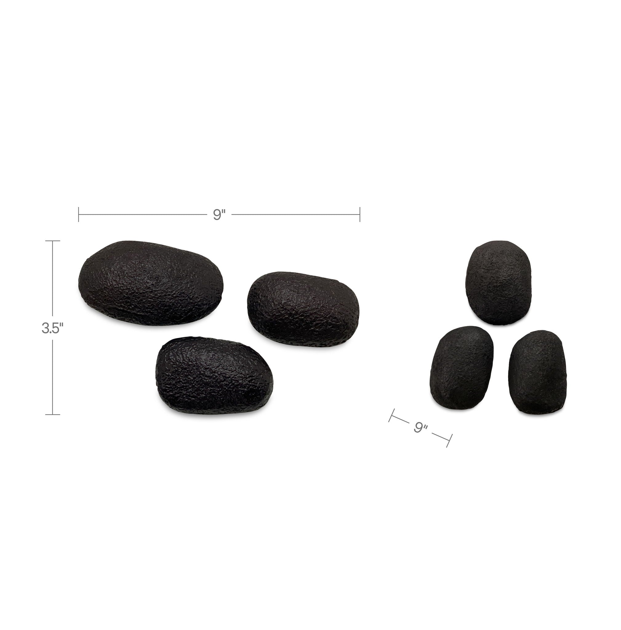 Breton - Cast Aluminum Wall Sculpture (Set of 3) - Black