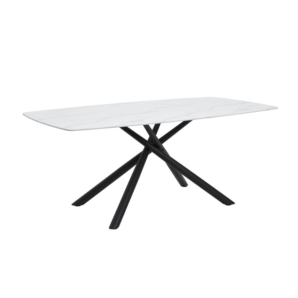Benito - 5 Piece Dining Room Set (Table & 4 Side Chairs) - Beige / White