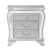 Aurelia - Nightstand With LED - Silver
