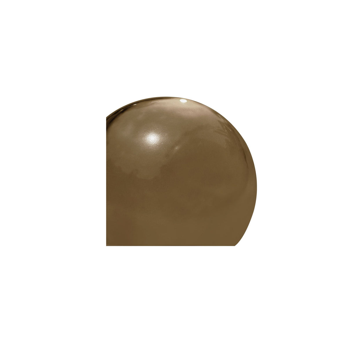 Bonn - Cast Glass Decorative Object - Light Smoky Brown
