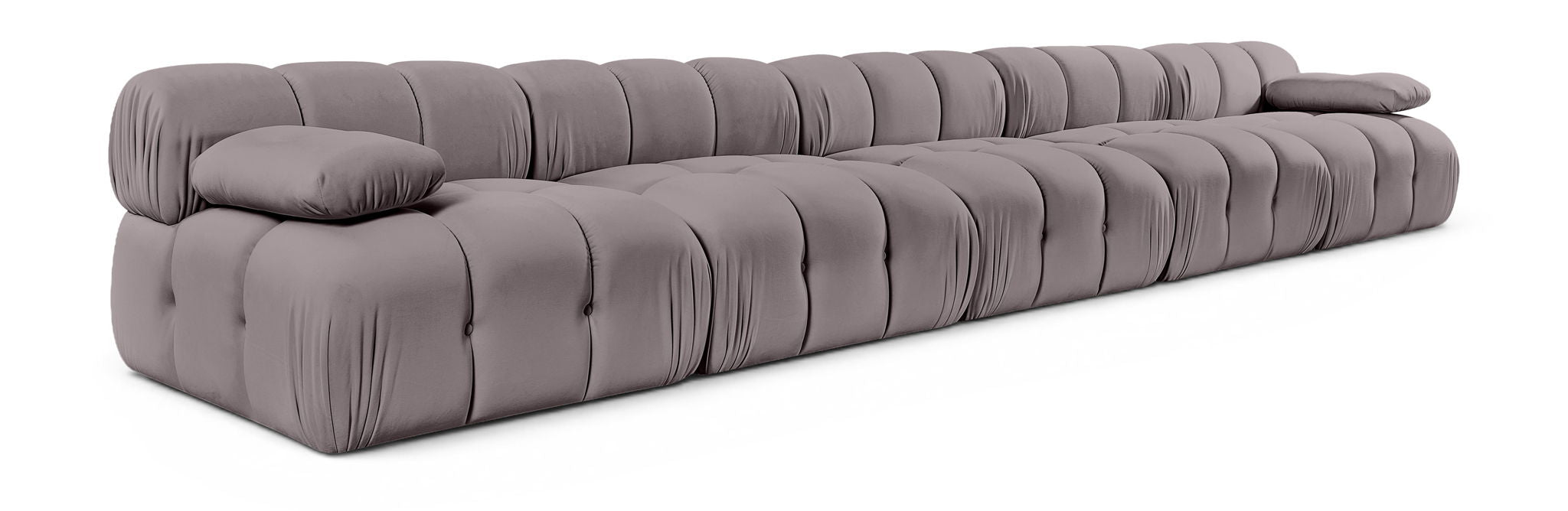 Orin - Velvet 5 Piece Modular Armless Sofa