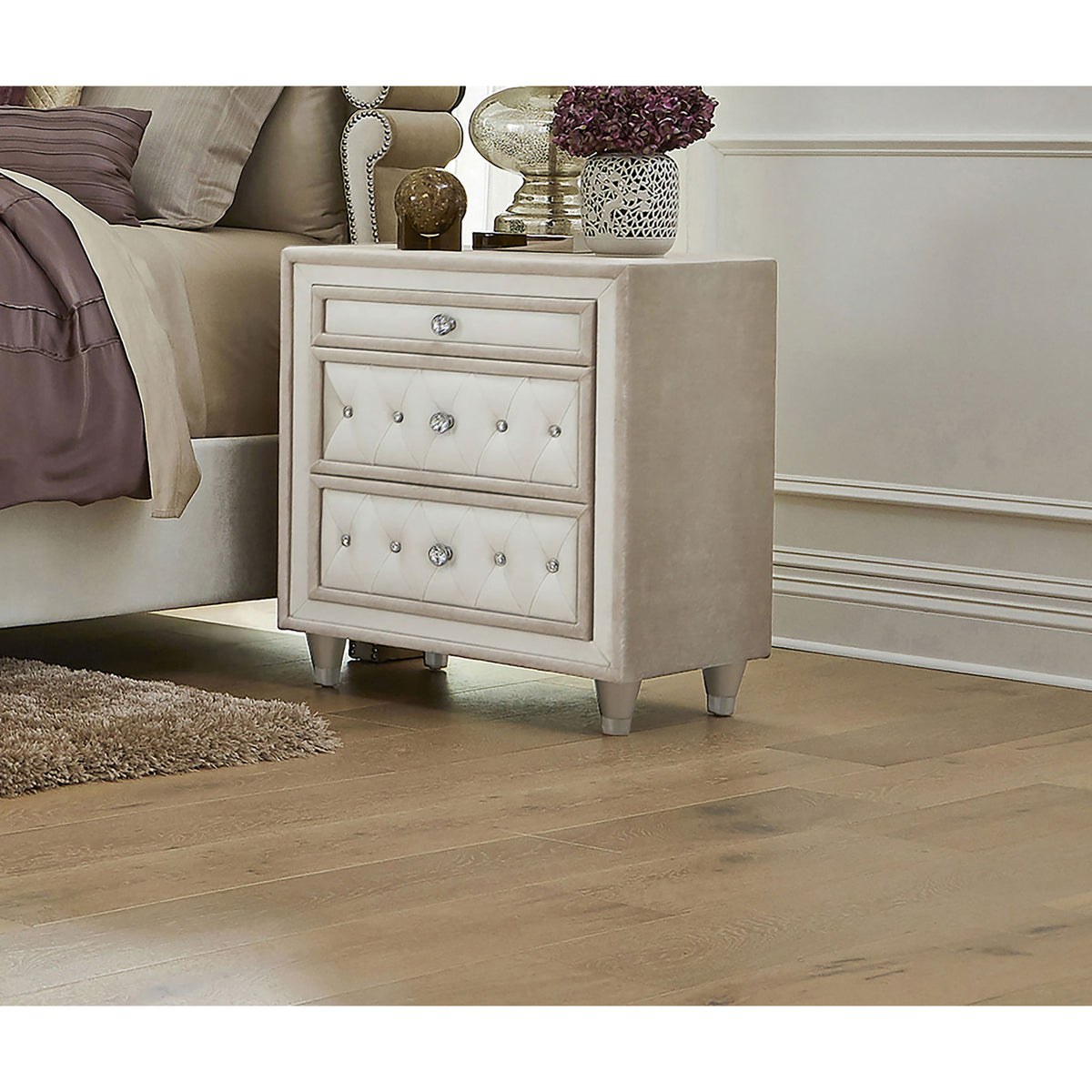 Williams - 3 Drawer Nightstand - Camel