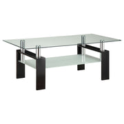 Moriah - 1 Shelf Rectangular Coffee Table - Black