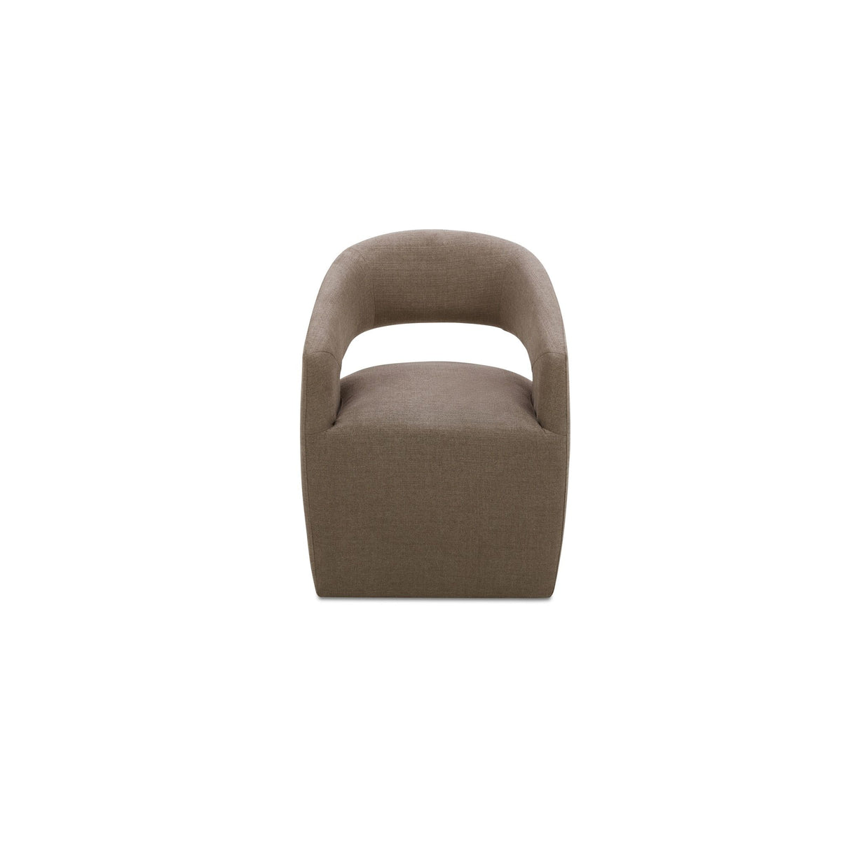 Barrow - Rolling Dining Chair - Soft Taupe / Tan