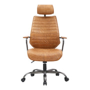 Executive - Swivel Office Chair - Cigare Tan