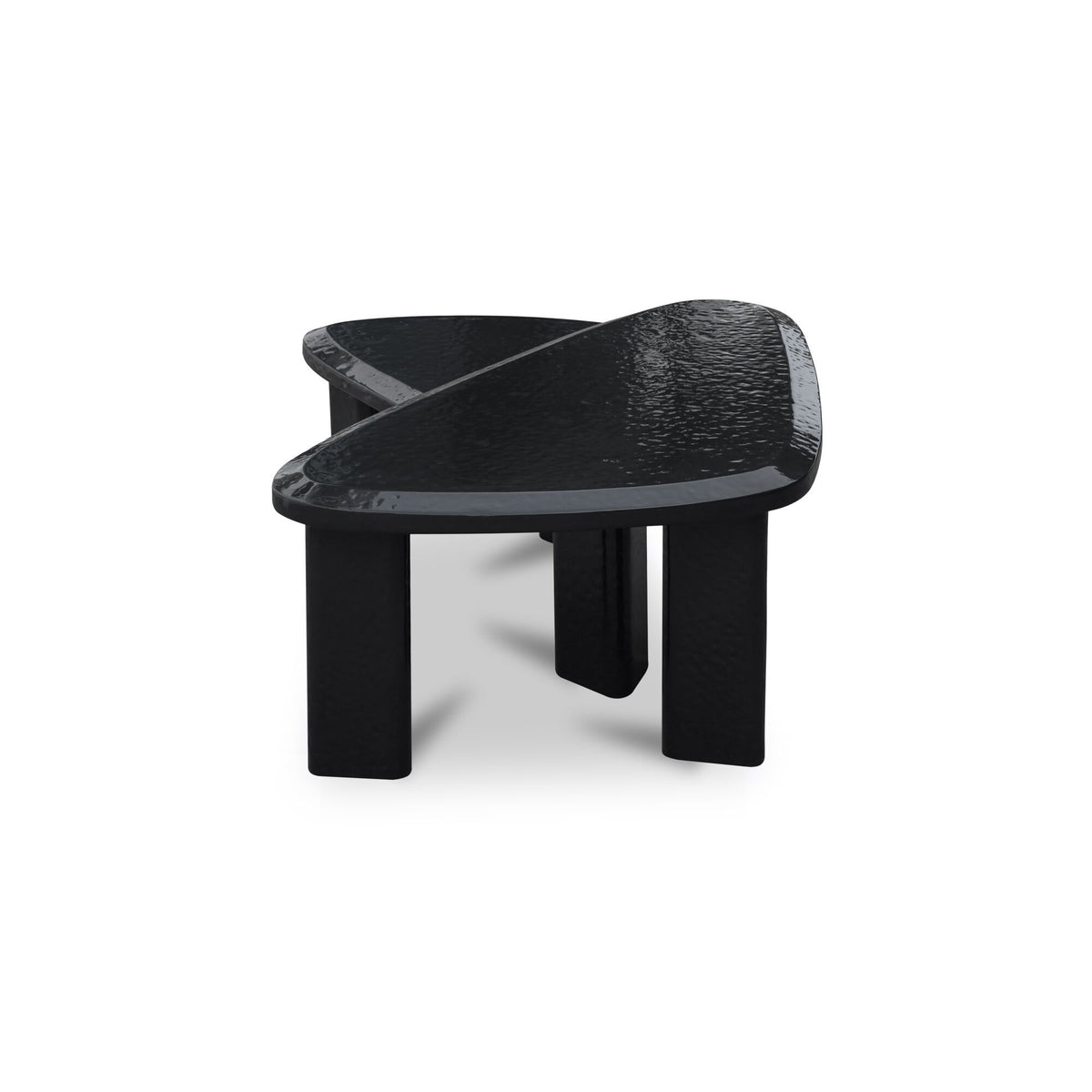 Sophie - Outdoor Nesting Table Set - Charcoal Lacquer / Gray