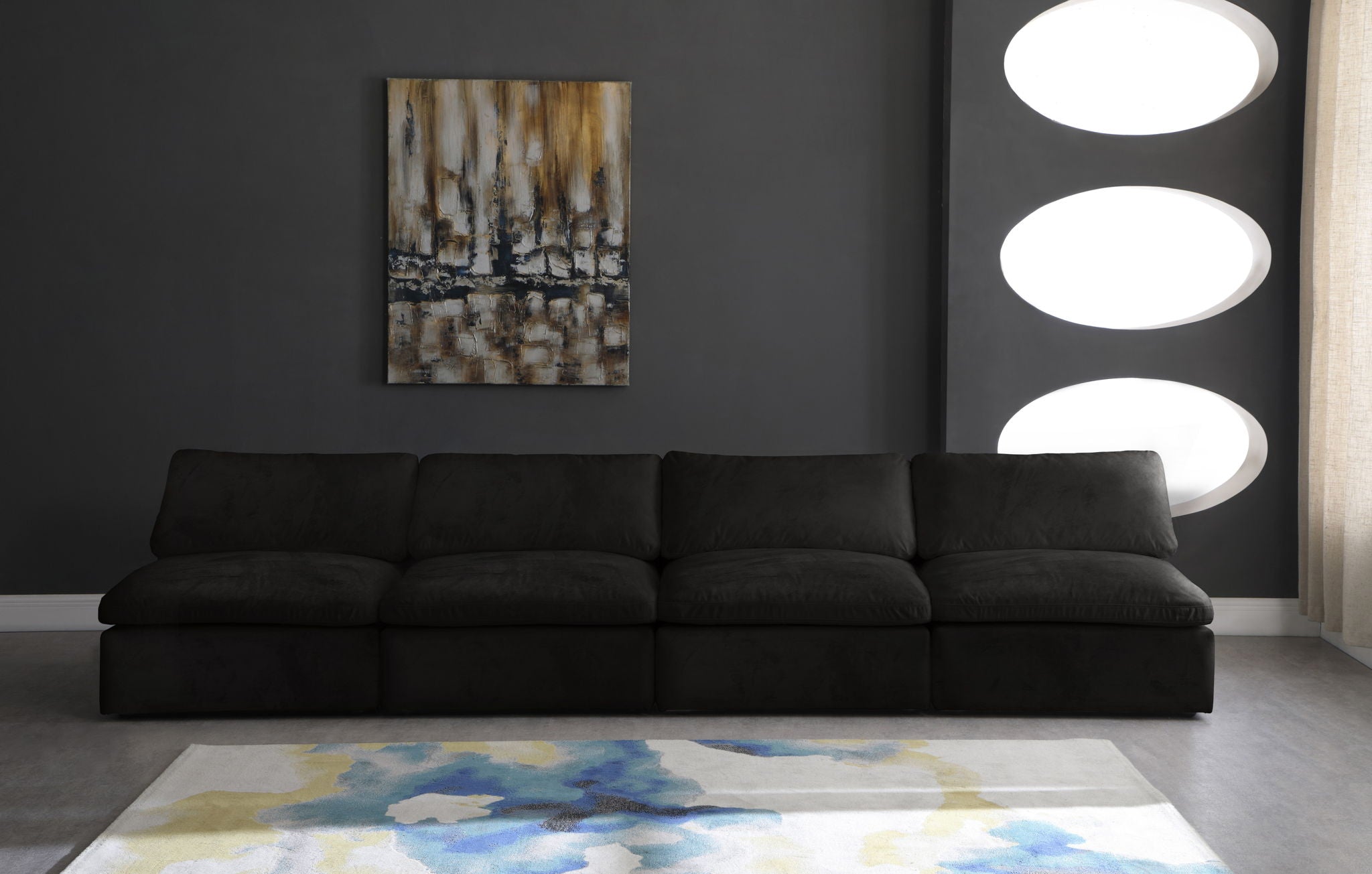 Cozy - Modular Armless 4 Seat Sofa