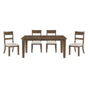 Quinn - 5 Piece Set (Table & 4 Side Chairs) - Dark Brown