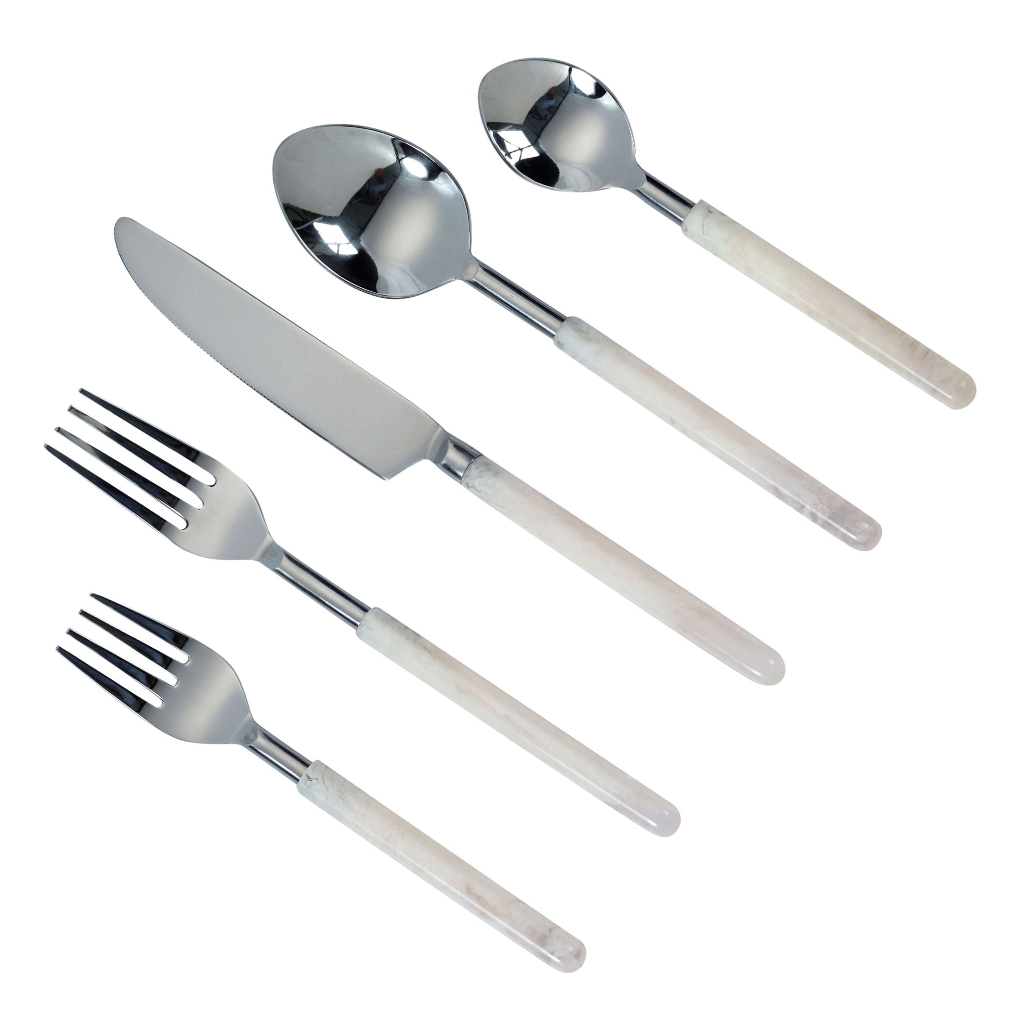 Frose - Stainless Steel Flatware (Set of 5) - Silver