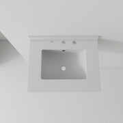 Basin Sink, 0.6" Ultra Thin Profile, Triple Faucet Holes