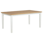 Calloway - Rectangular Dining Table - Brown / White