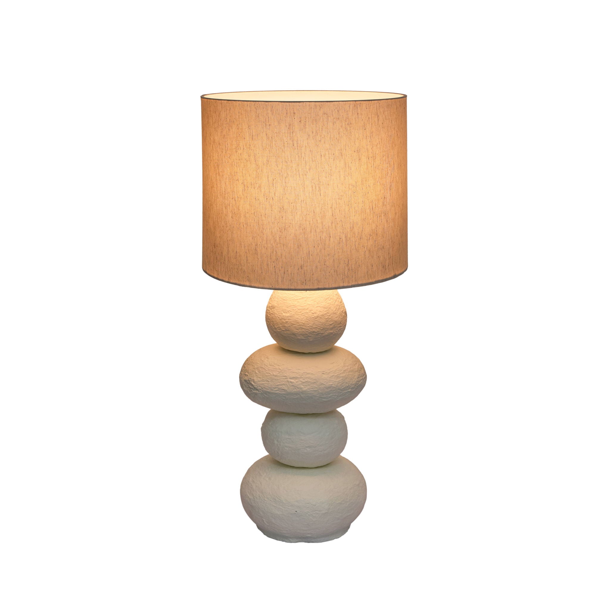 Pebble - Papier Mache Lamp