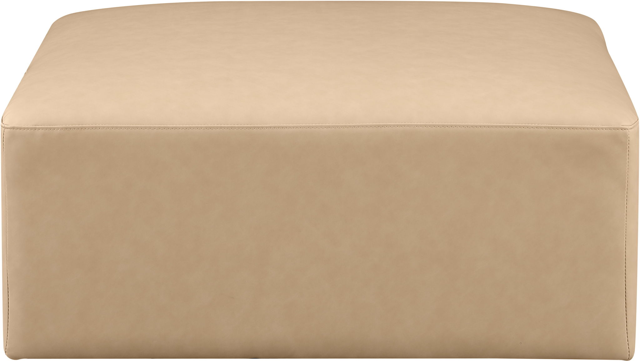 Cube - Ottoman - Tan