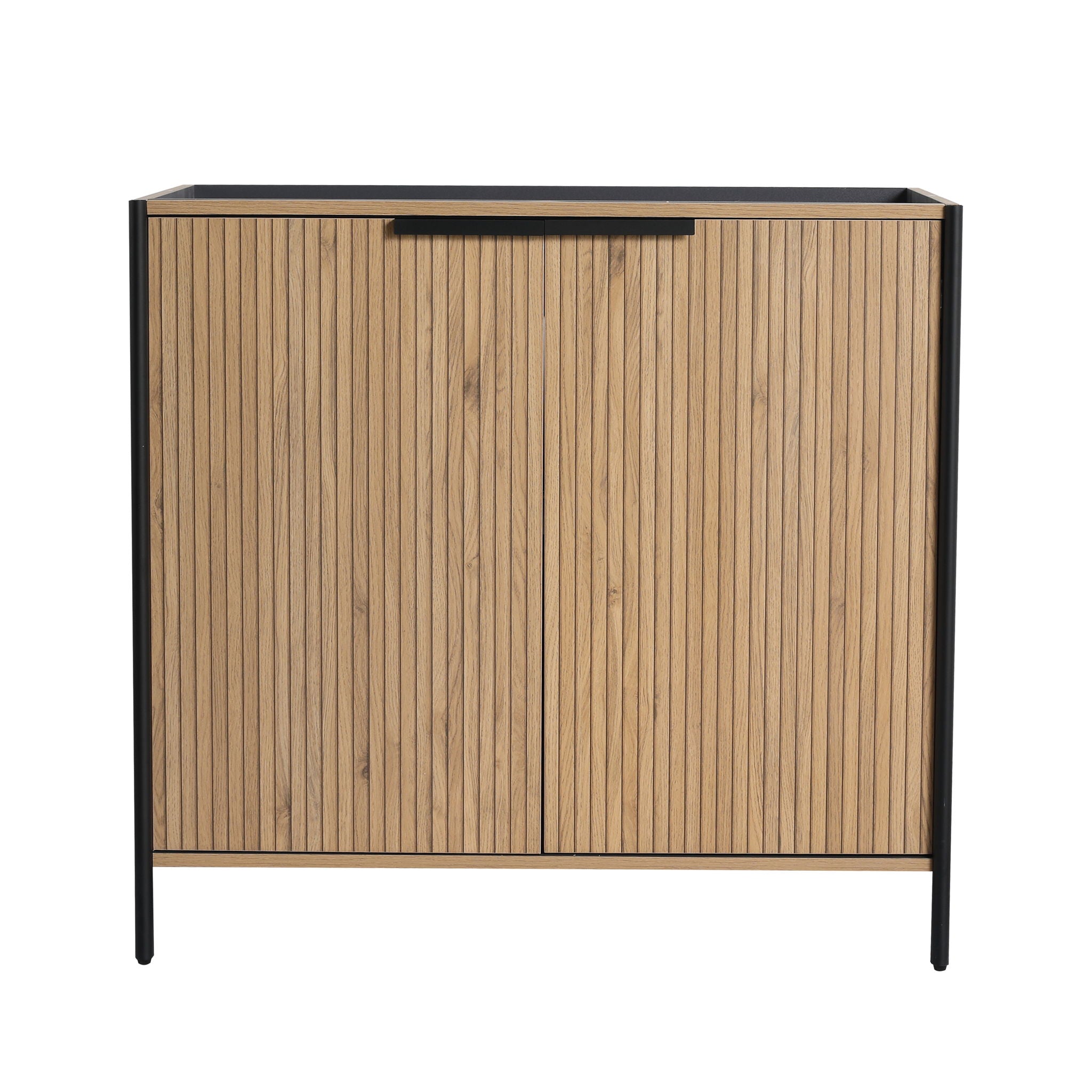 Contemporary Freestanding Bathroom Vanity With Adjustable Shelves