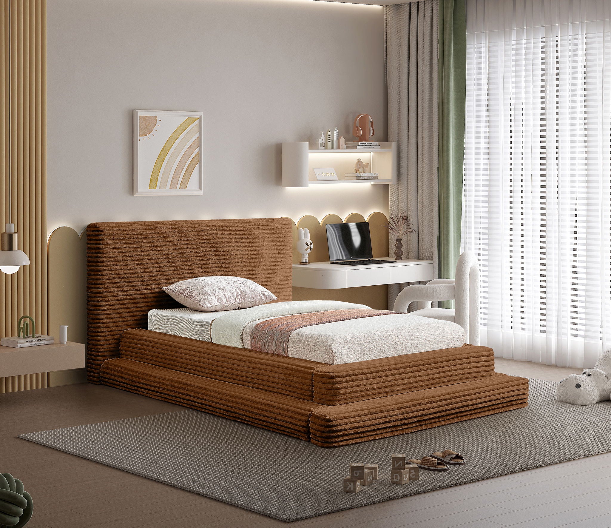 Drew - Fabric Upholstered Bed