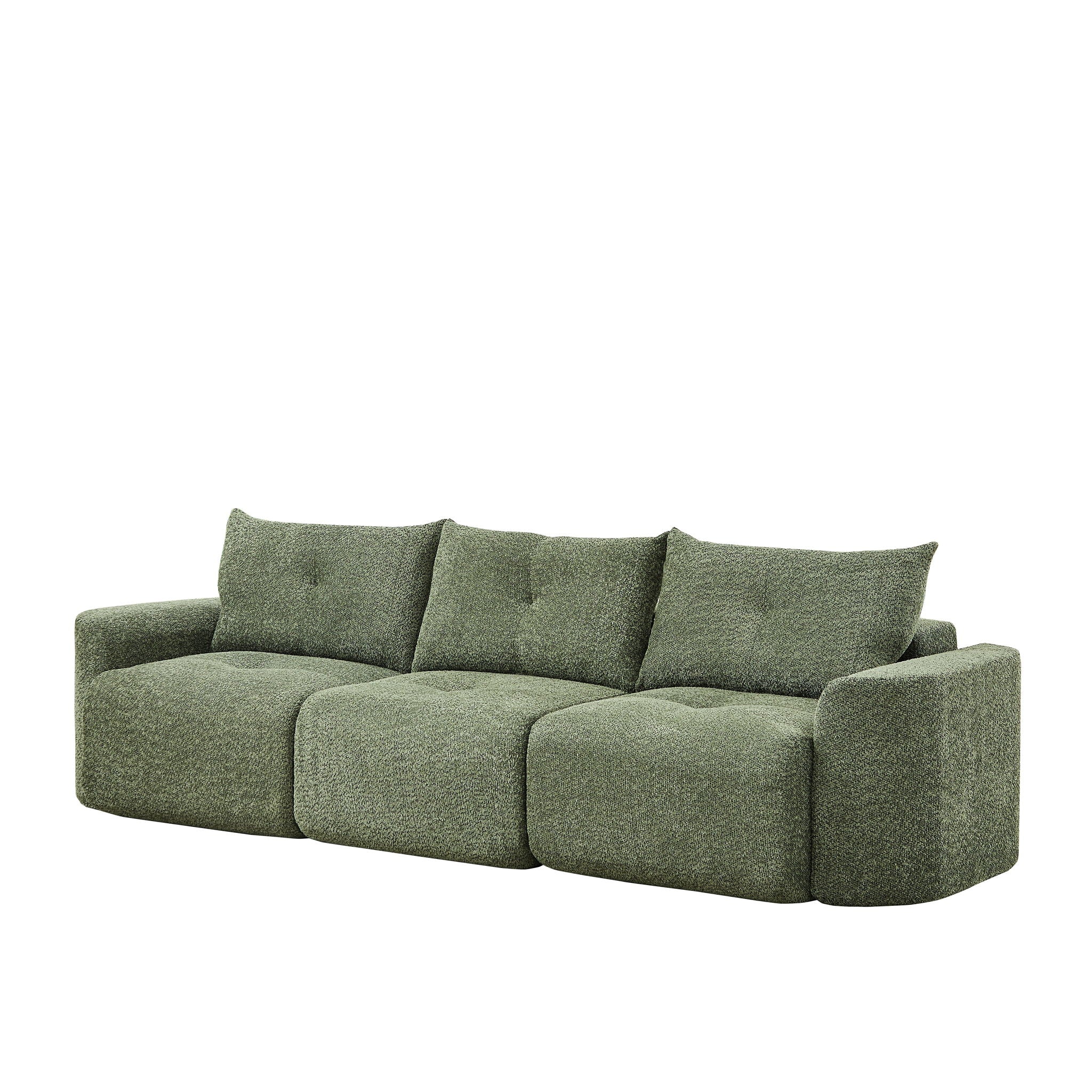 3 Seater With Thickened Armrests Sofa For Living Room