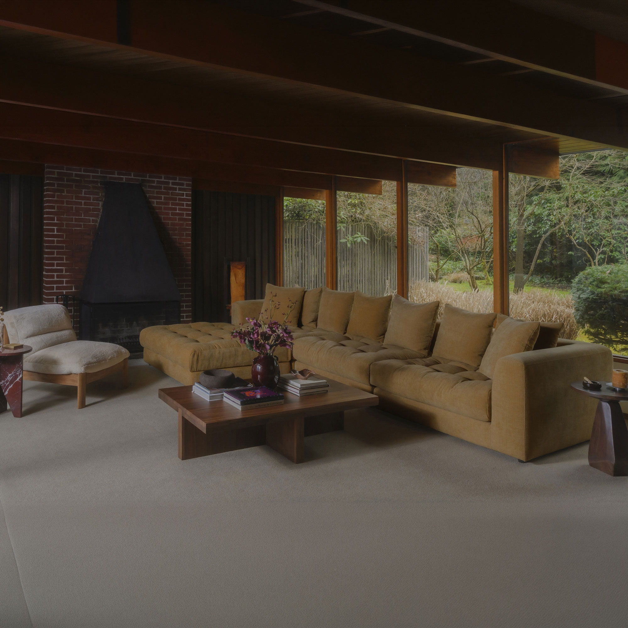 Davie - Lounge Modular Sectional - Golden Yellow