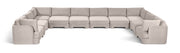 Hammond - Velvet Performance Fabric Upholstered 10 Piece Sectional