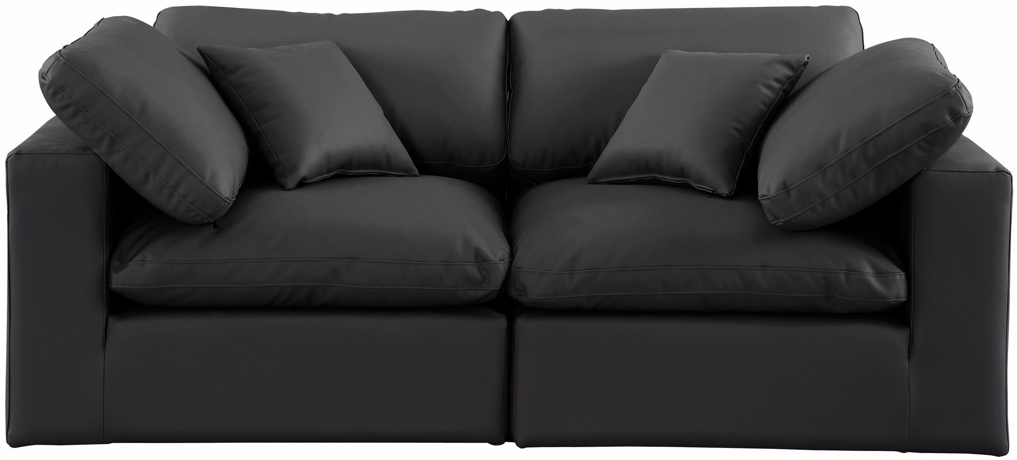 Comfy - Faux Leather Modular Sofa 2 Seats