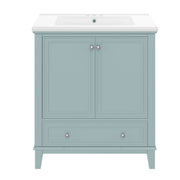 Modern Bathroom Vanity With Sink Combo, Doors And Drawer