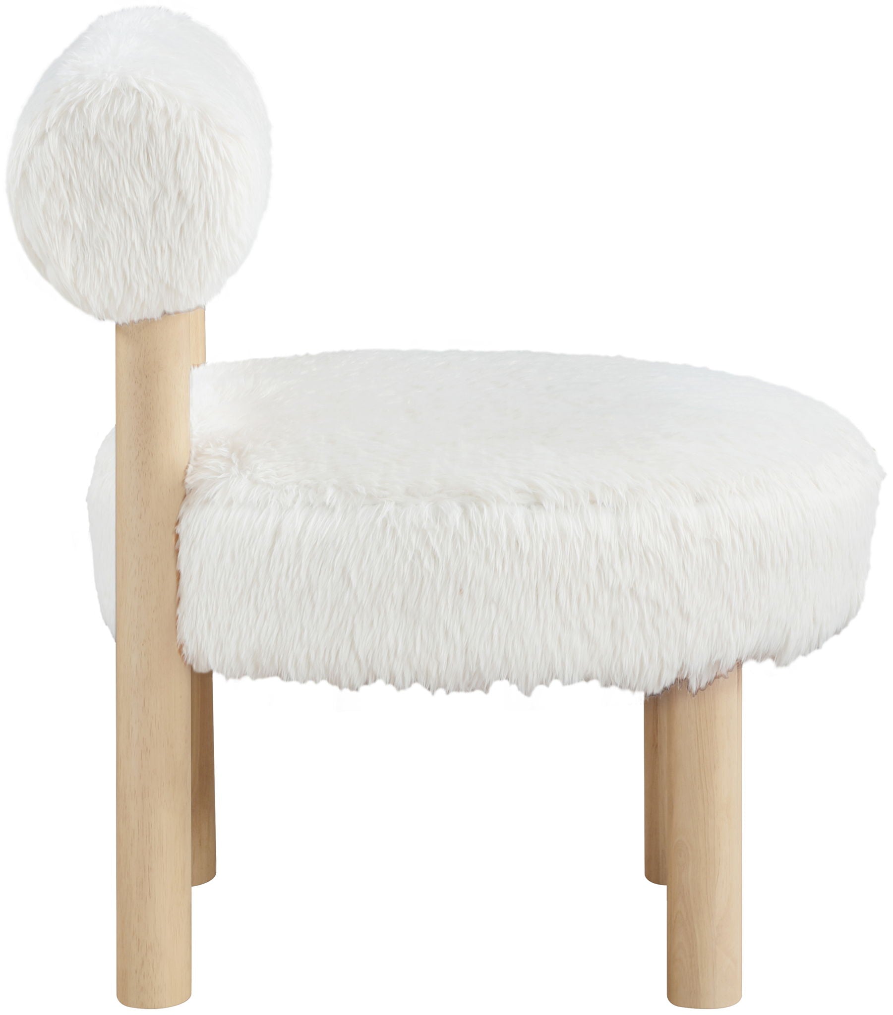 Ambre - Shearling Fabric Accent Chair