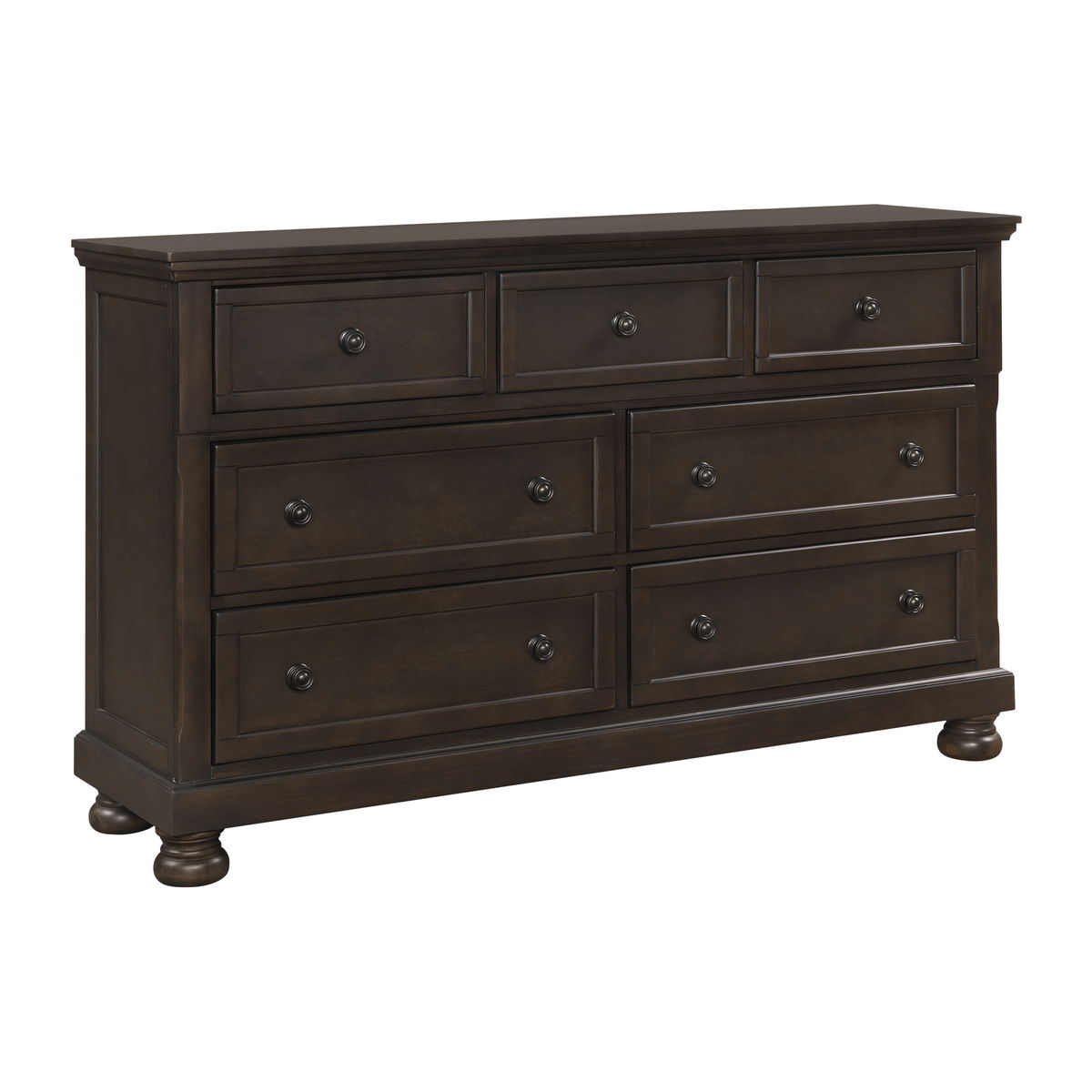 Begonia - Dresser With Hidden Drawer - Grayish Brown