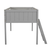 Low Loft Bed With Adjustable Ladder